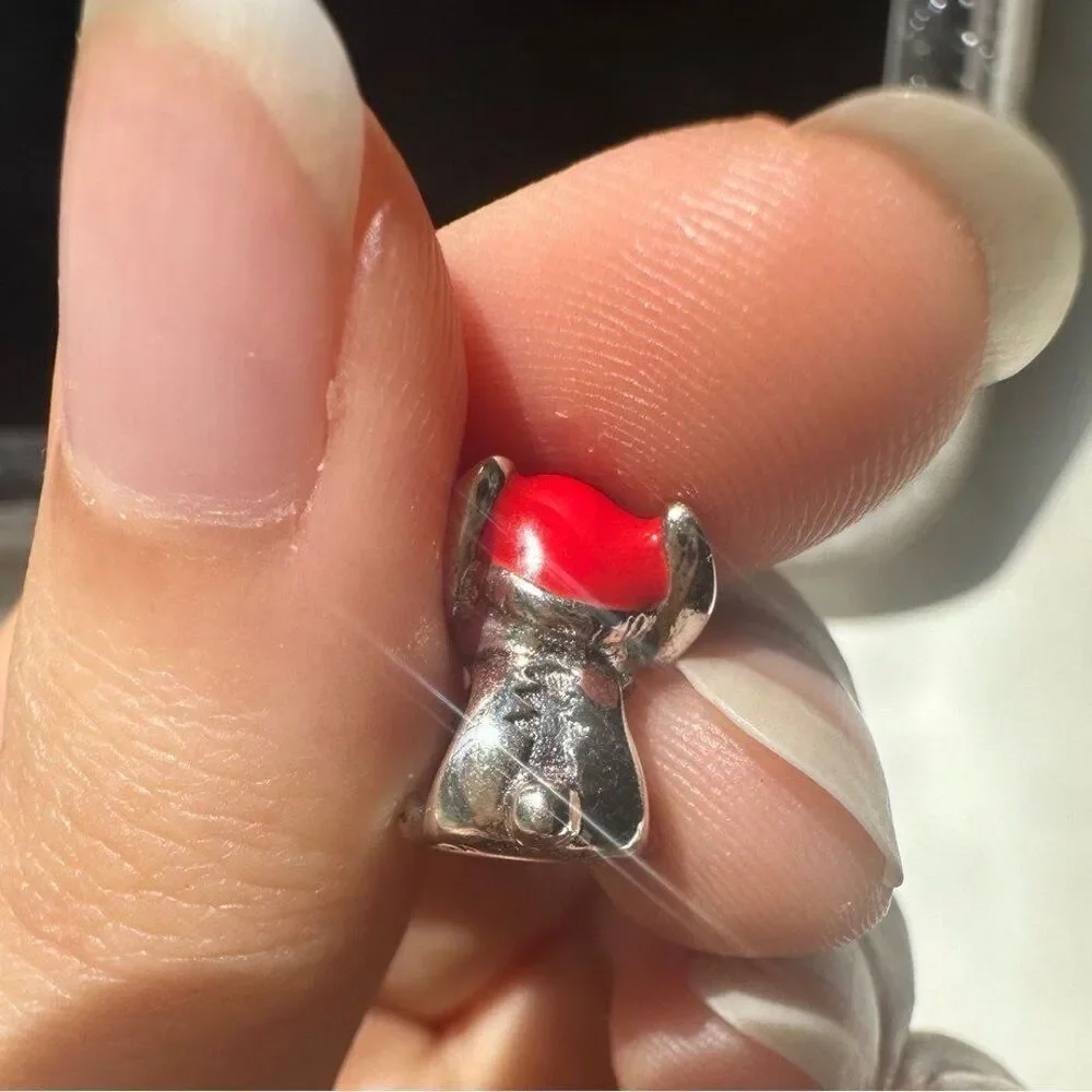 NWOT Stitch Christmas Disney x Pandora FIT Silver Charm 798452C01